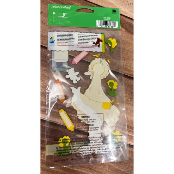 JOLEE'S BOUTIQUE SESAME STREET SSJB07 BIG BIRD DIMENSIONAL FUZZY STICKERS - Picture 3 of 4